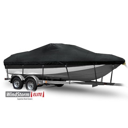 Eevelle Boat Cover DECK BOAT Walk Thru Windshield Inboard Fits 23ft 6in L up to 102in W Charcoal SFDKWT23102-CHL